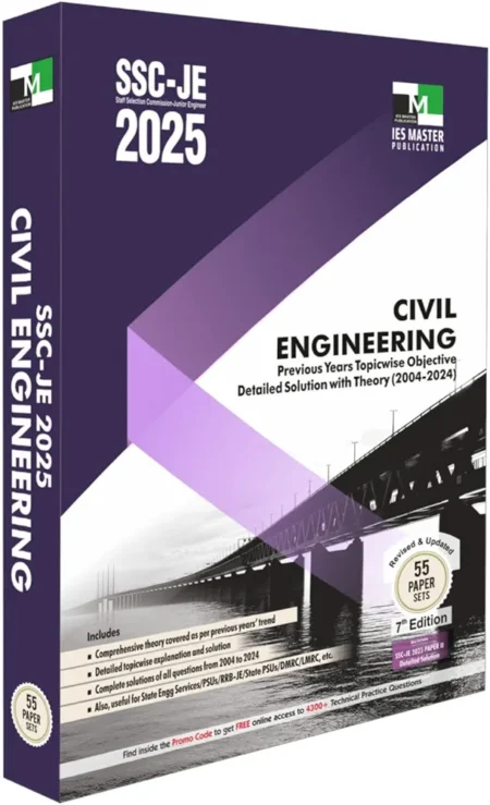 SSC-JE 2024-25 Civil Engineering Previous Years Topic Wise Objective Detailed Solution With Theory