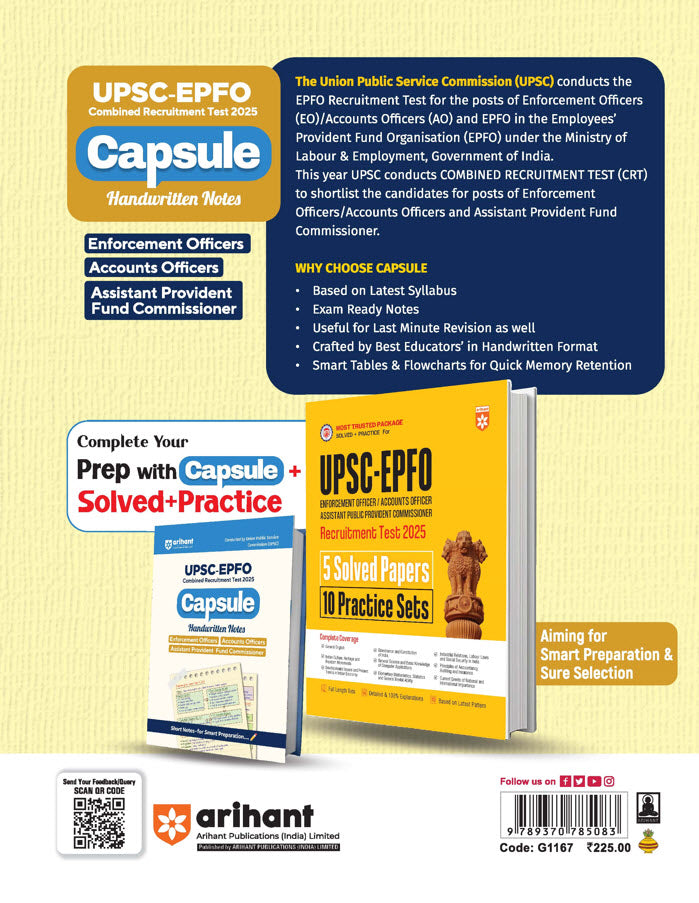 UPSC-EPFO (Enforcement Officers/ Accounts Officers Assistant Provident Fund Commissioner) 2025 | Capsule Handwritten Notes | Based on Latest Syllabus - Image 3