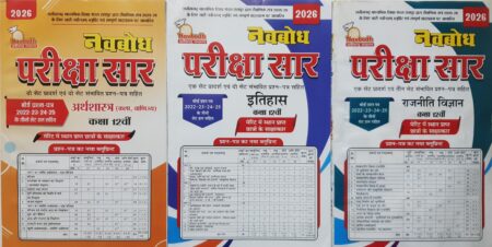 नवबोध परीक्षा सार • कक्षा 12वीं • अर्थशास्त्र, इतिहास, राजनीति विज्ञान • 2026